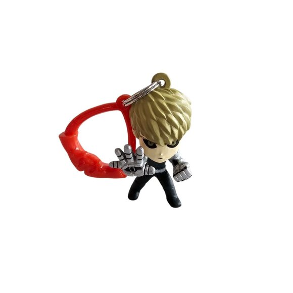 One Punch Man Genos PVC Keychain Backpack Clip Anime Manga - Picture 1 of 3
